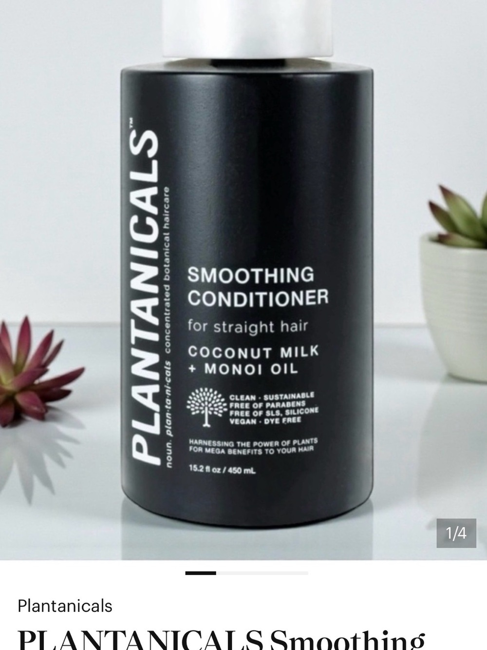 Smoothing Conditioner – Black (Coconut Milk + Monoi Oil)